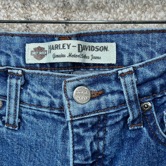 Harley Davidson Straight‎ Leg Jeans Casual Moto Durable Biker Chic - Picture 4 of 13